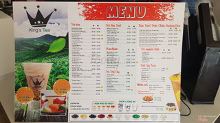 Menu của quán