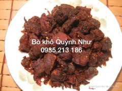 Bò khô Quỳnh Như - khô bò nhà làm đạt chứng nhận ATTP - nguyên liệu Việt Nam- KHÔNG phẩm màu & chất bảo quản.

🐮🐮 BÒ KHÔ ĐẶC BIỆT thơm ngon 🤤🤤
💥 Bò miếng vị tiêu xanh 290k/0,5 kg
💥 Bò miếng 290k