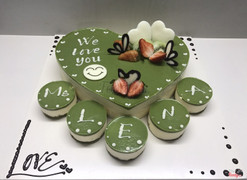 Greentea mousse cake