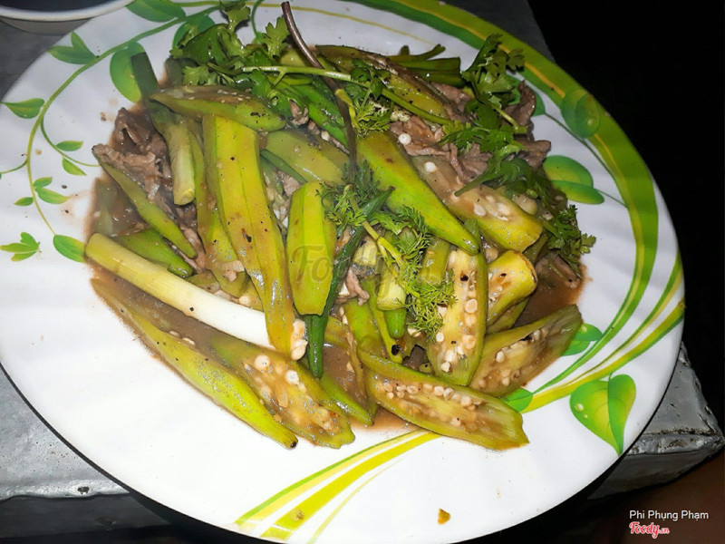 Bò xào đậu bắp