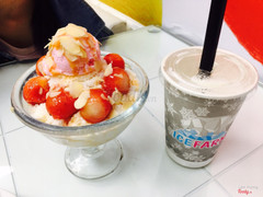 Kem tuyết dưa hấu và trà sữa hàn quốc