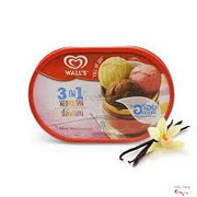 Hộp Wall's 3in1 Socola-Vani-Dâu 750ml - 75.000