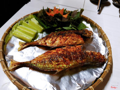 Cá bạc má nướng muối ớt