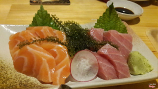 sashimi cá hồi - cá ngừ
