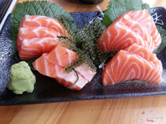 Salmon sashimi