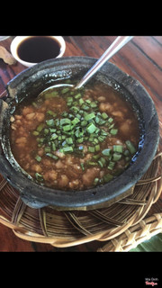 Thịt kho quẹt ăn cùng cơm nắm