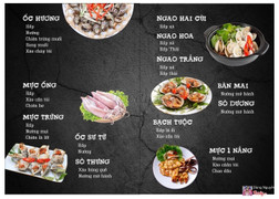 Thực đơn Chợ Hải Sản Vân Đồn Nam Định