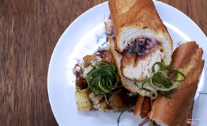 Chicken Schnitzel Baguette