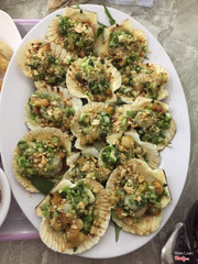 Sò điệp mỡ hành