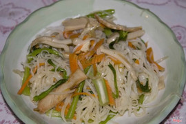 Bún Gạo xào Chay