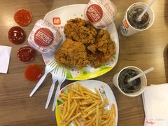 Gà rán + hamburger