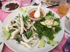 mực hấp gừng