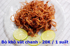Bò khô vắt chanh - 20k