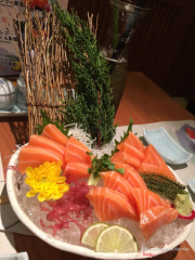 Salmon sashimi