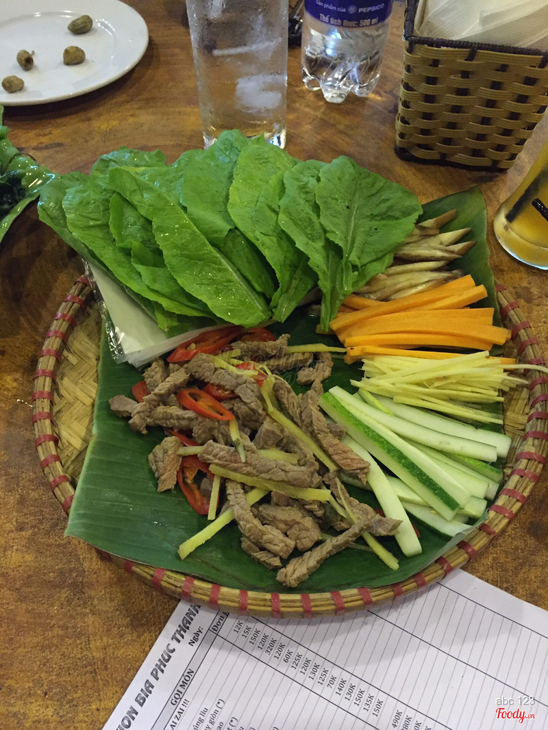 Bò cuốn lá cải