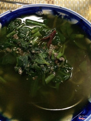 canh cua rau tập tàng