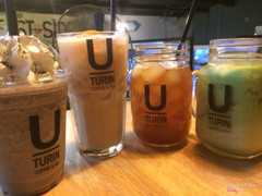 Cookie'n cream - peach milk tea + đào - lemon ice tea - green tea