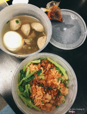 Mì trộn bò trứng