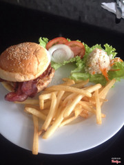 Grilled chicken, bacon & cheese club. Delicious!!