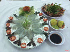 Tôm sống shashimi