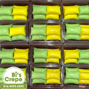 MÓN NGON mà không cần chờ ❤️ 💥Bánh crepe sầu riêng kem tươi hoà quện với vỏ bánh lá nếp thơm thơm dịu mát , chỉ cần cắn miếng đầu tiên cũng cảm nhận được độ ngon của bánh rùi đấy... 💥Bánh crepe xoài với hương vị ngọt mát của xoài cát chu chín vàng thêm vào đó là kem tươi béo ngậy đã đánh thức vị giác của bao nhiêu ng từ trẻ em đến người lớn tuổi ... CÒN BẠN CÓ MUỐN THỬ KHÔNG ? 👍 Crepe sầu riêng : 100k/hộp  6c 👍 Crepe xoài : 80k/ hộp 6c 👍 Crepe siêu sầu riêng : 150k / hộp 5c --------------------- Hotline đặt bánh : 01692.93.53.93 Hoặc : 0908.369.693 📍 số 69 ngõ 345 Khương Trung - Thanh Xuân - Hà Nội 