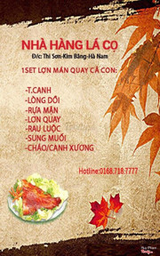 Set Lợn mán quay cả con tại nhà hàng Lá Cọ 2