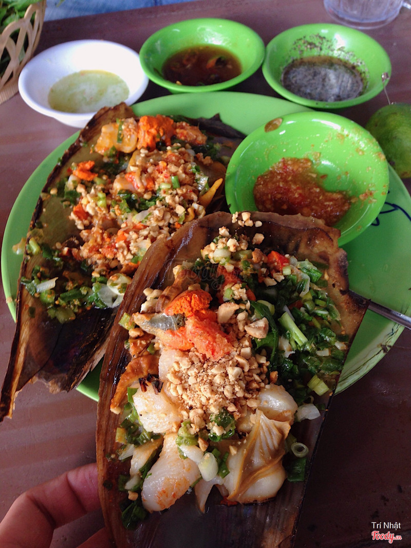 Sò quạt nướng mỡ hành