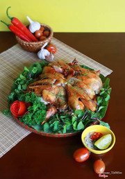 Gà nướng lu