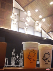 Peach Macchiato & Honey Green Milktea