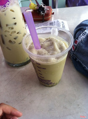 Ly đá xay bột trà xanh :s