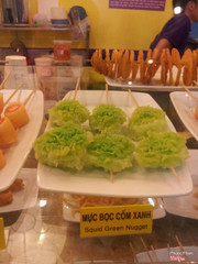 Mực bọc cốm xanh