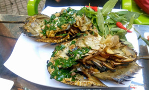 sam trứng nướng mỡ hành