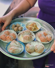 Một Khay hấp dẫn với 7 loại Dimsum khác nhau tạo nên danh tiếng của quán á.