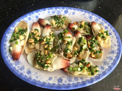 Tu hài nướng mỡ hành