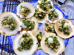 Sò điệp nướng mỡ hành