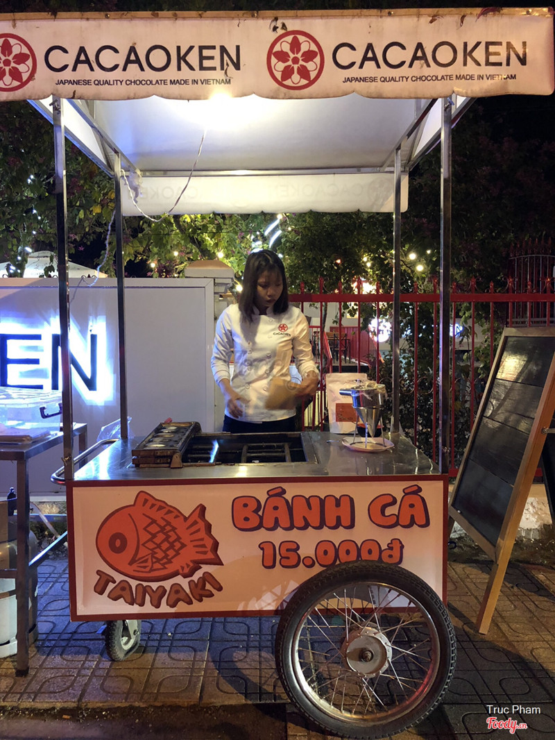 Bánh cá taiyaki nhân chocolate này