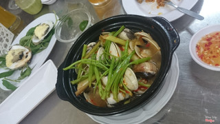 nghêu hấp