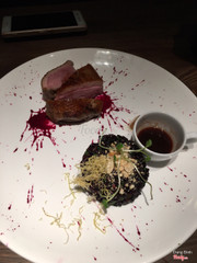 Ức vịt nướng ăn kèm xôi