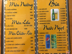 Menu bình dân