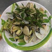 Nghêu hấp sả