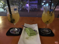 Orange Juice, Passionfruit Juice, & Green Tea Tiramisu