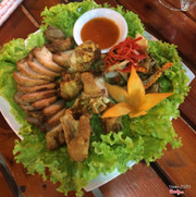 giò heo muối quay giòn