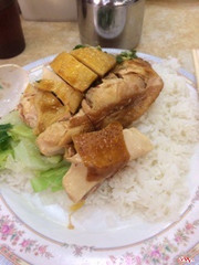 Double chicken rice