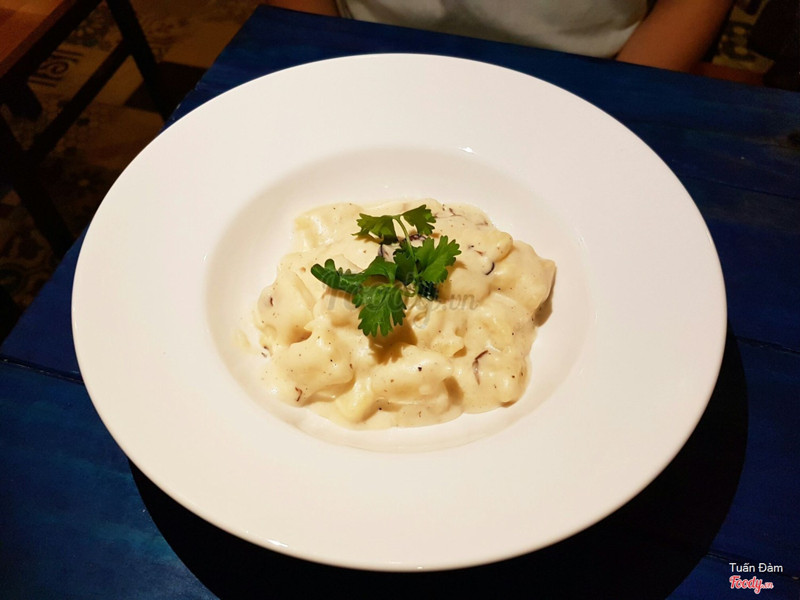 Gnocchi sốt kem nấm