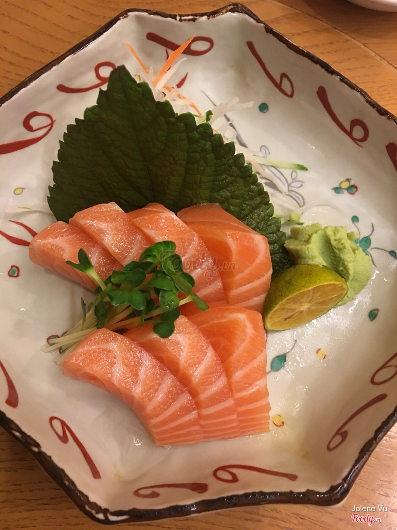 Salmon sashimi