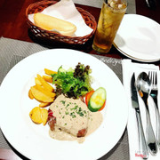 beefsteak sốt kem nấm