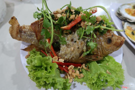 Ca đieu hồng chiên xù