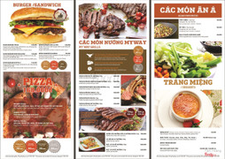 Menu đồ ăn