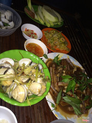 Nghao hấp - ốc móng tay- xoài