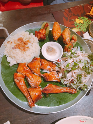 Xôi gà rán